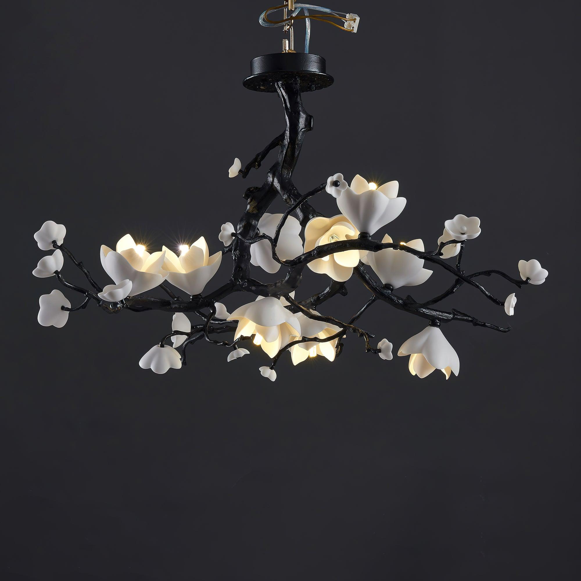 Aura Flora Black Copper Tree Chandelier