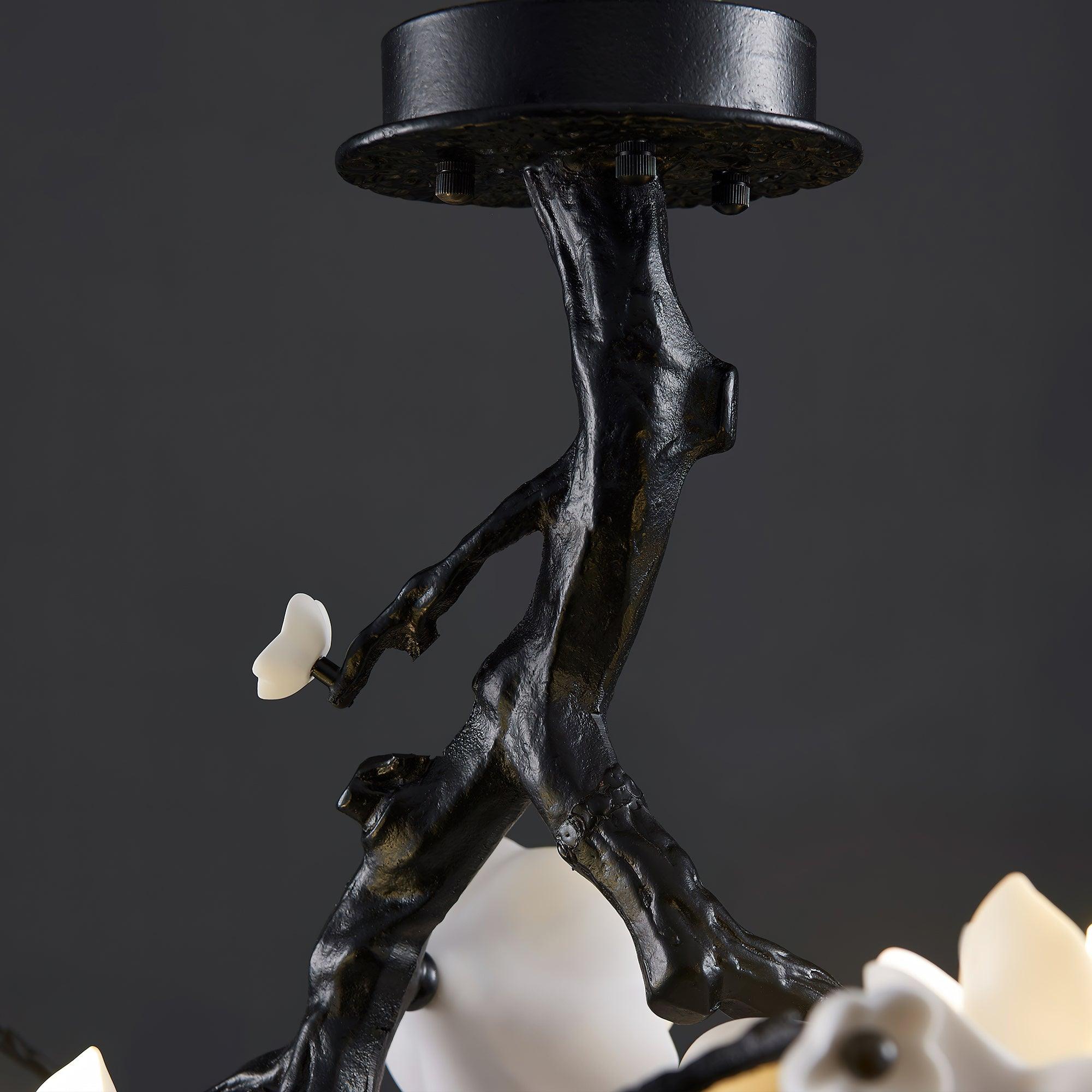 Aura Flora Black Copper Tree Chandelier