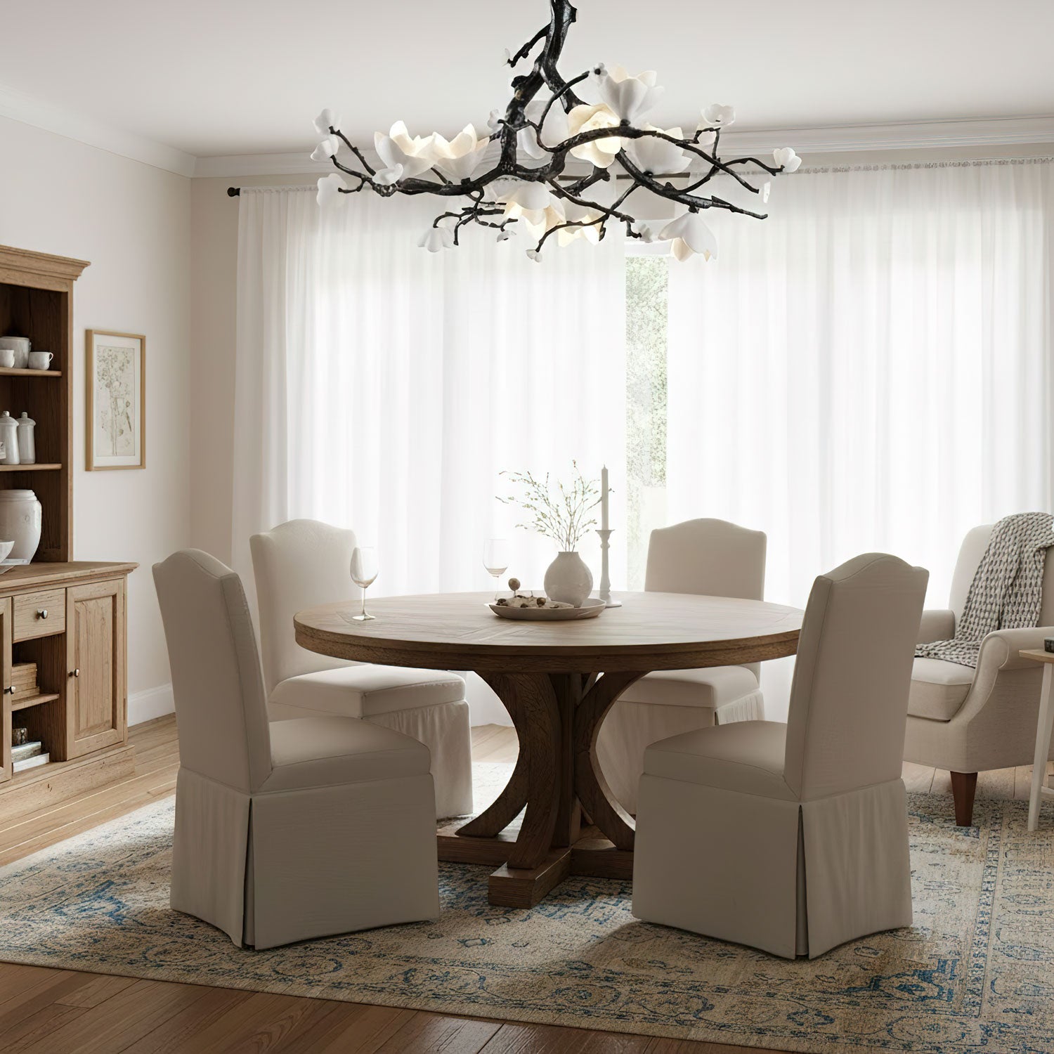 Aura Flora Black Copper Tree Chandelier