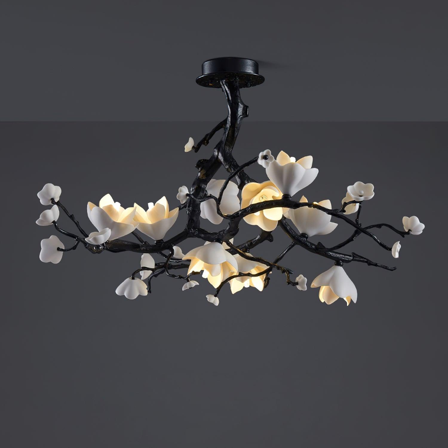 Aura Flora Black Copper Tree Chandelier