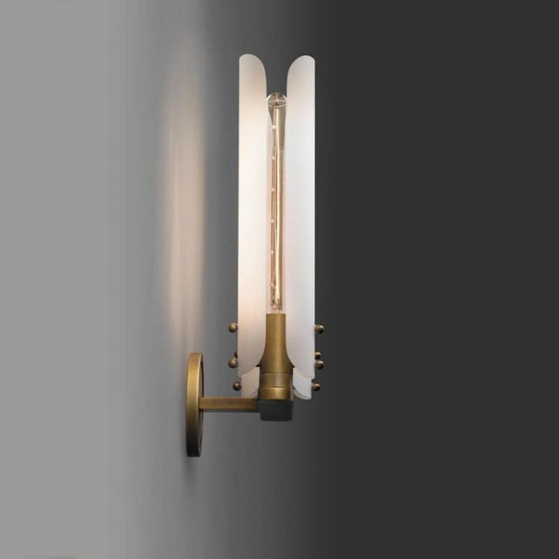 Bonnie Double White Glass Shard Wall Light-Vancei