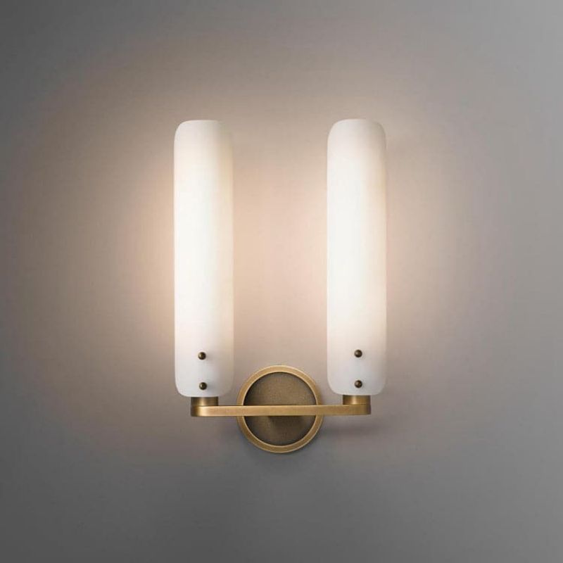 Bonnie Double White Glass Shard Wall Light-Vancei