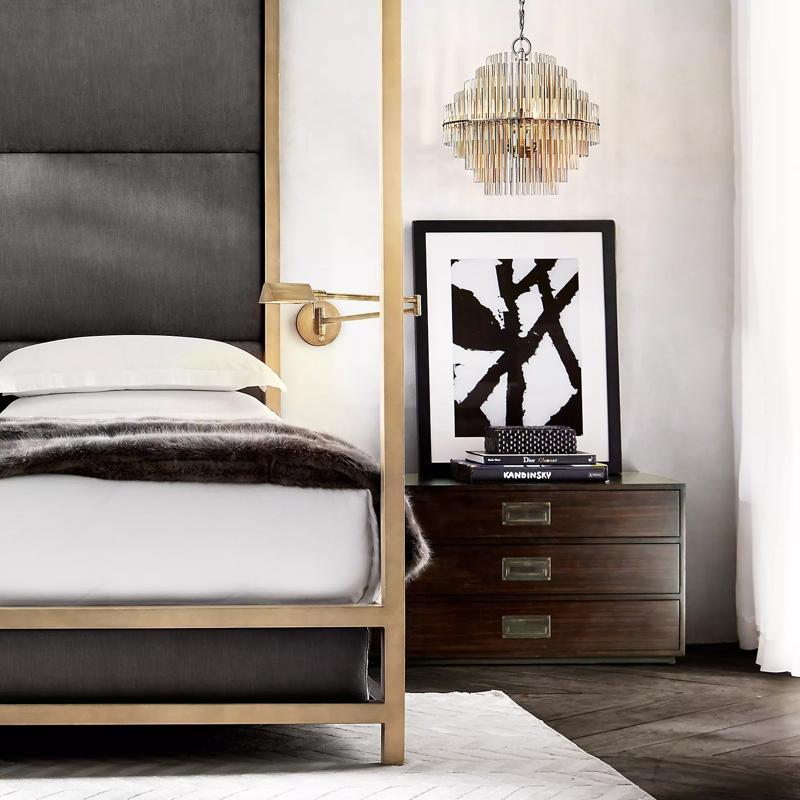 Bossy Metal Tubes Round Chandelier 24" 32" 42"-Vancei