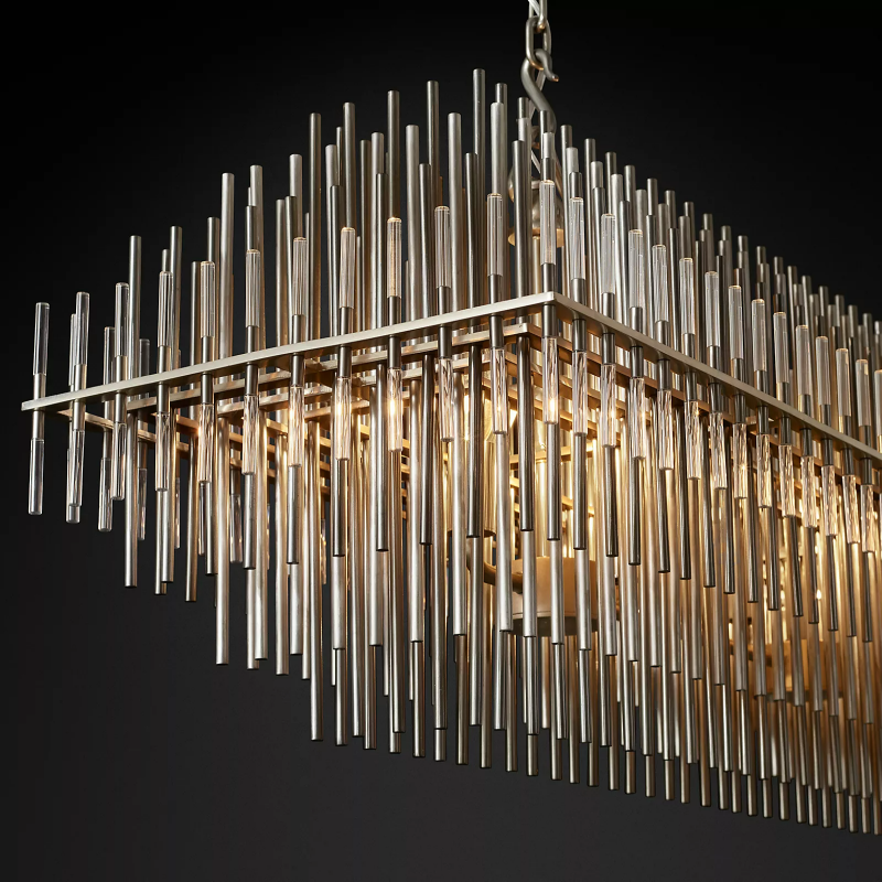 Bossy Rectangular chandelier 54"-Vancei