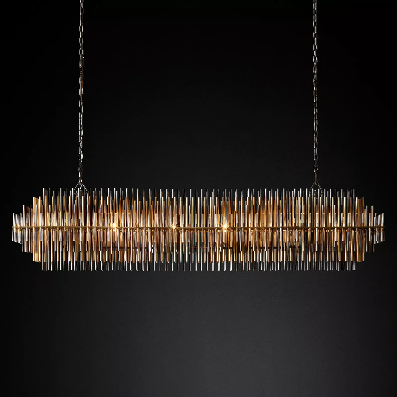 Bossy Rectangular chandelier 54"-Vancei