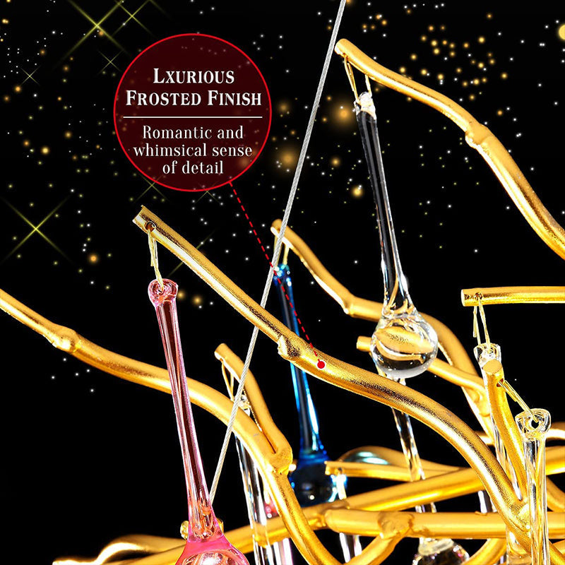 Doris Rain Crystal Branch Chandelier 54"L-Vancei