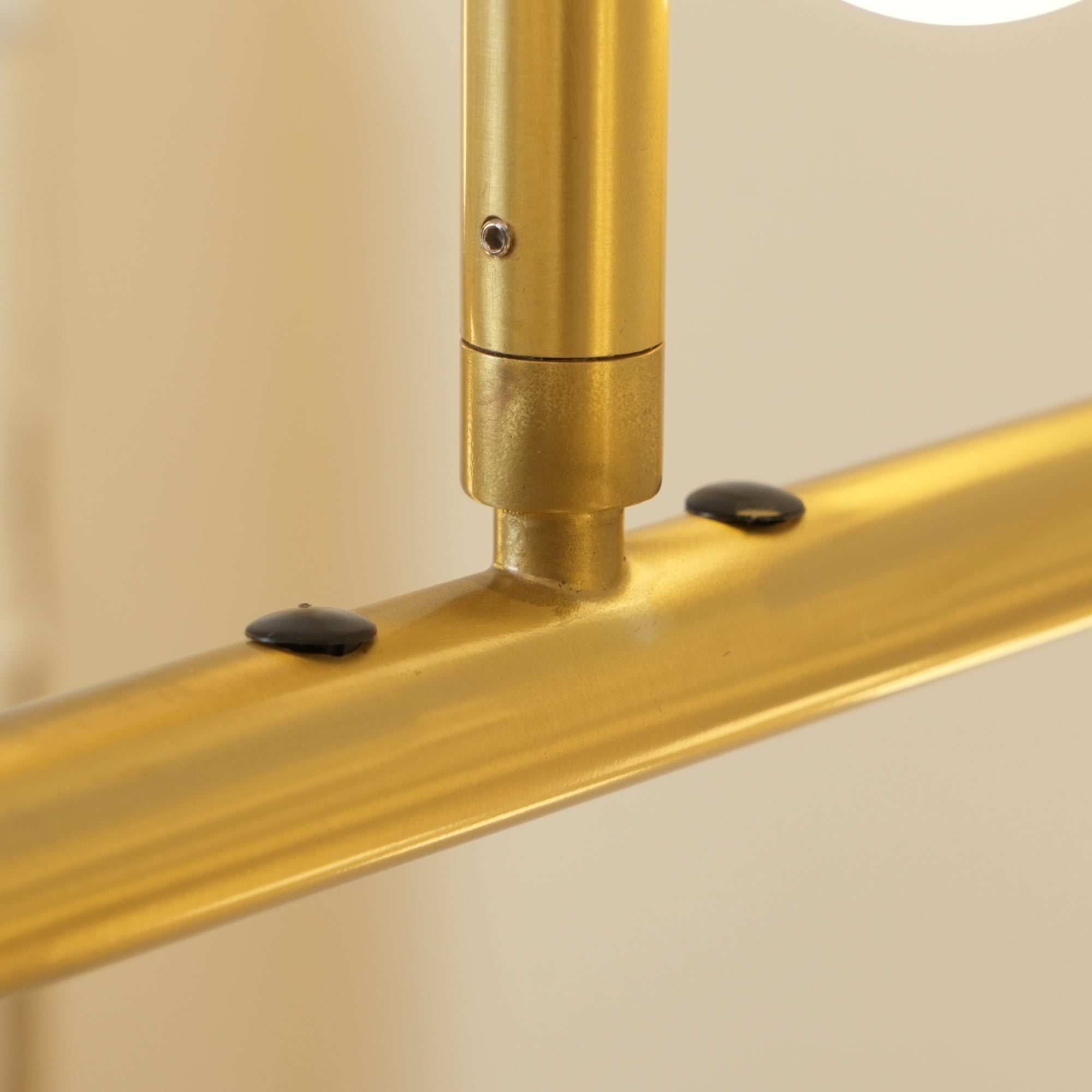 Brass Glass Drop Chandelier-Vancei