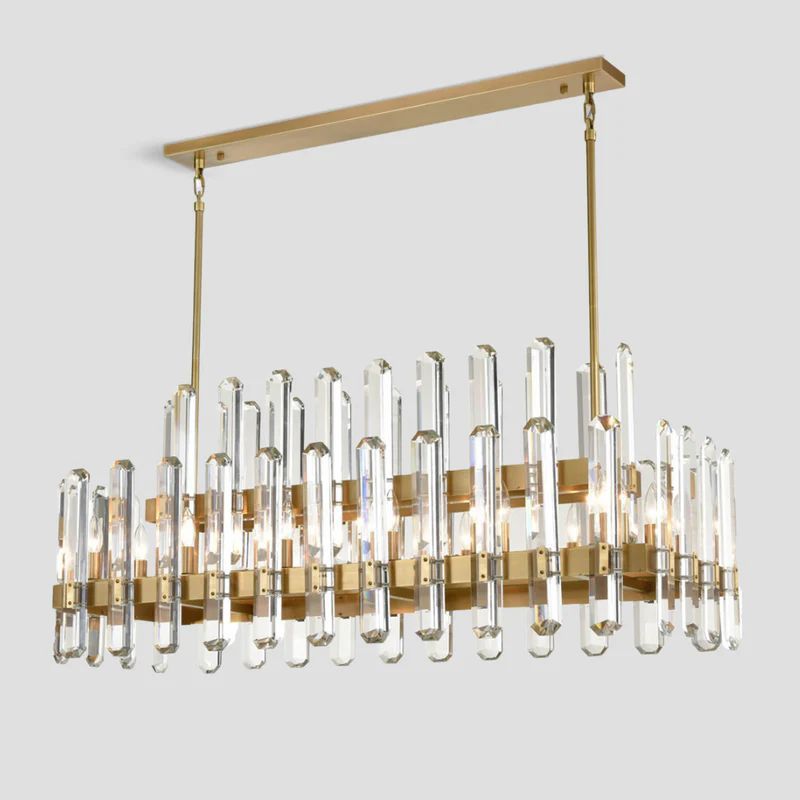 Blooming Prism 28-Light Square Chandelier-Vancei