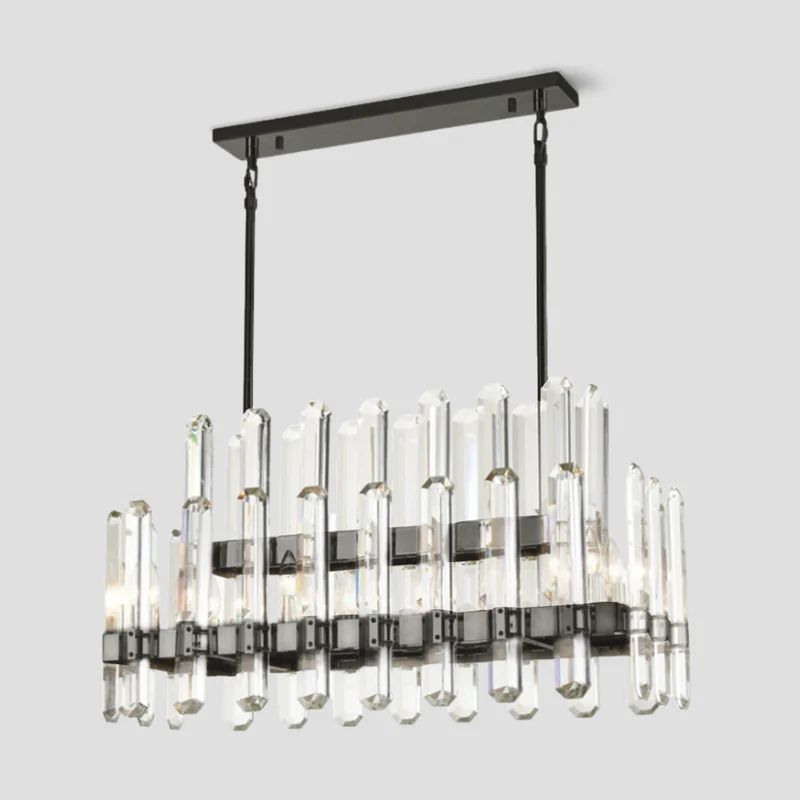 Blooming Prism 28-Light Square Chandelier-Vancei