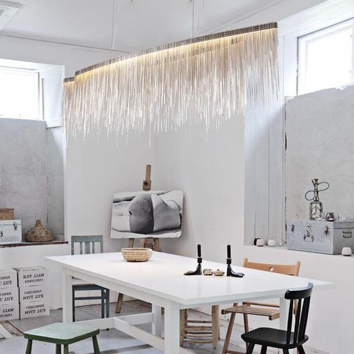 Bunny Aluminum Chain Tassel Chandelier-Vancei