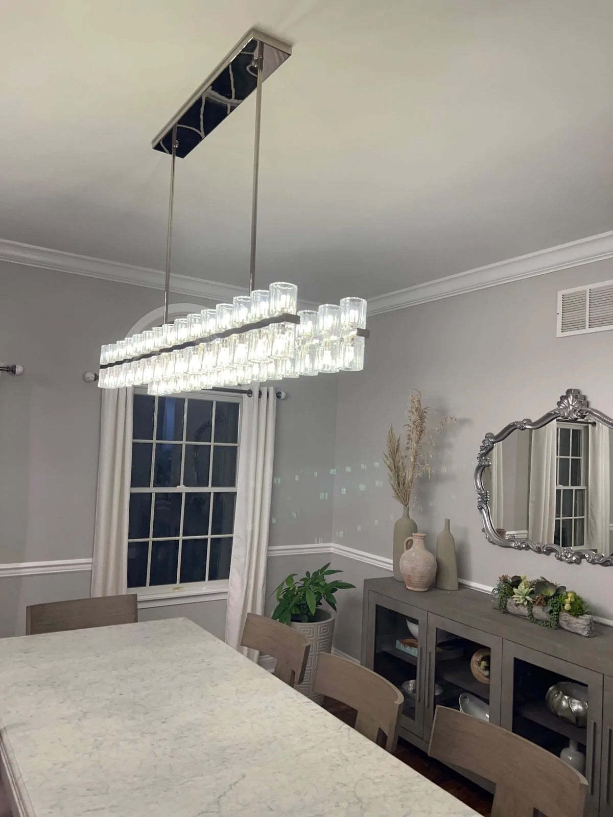 Arcachon Crystal Rectangular Chandelier48" 54" 72"
