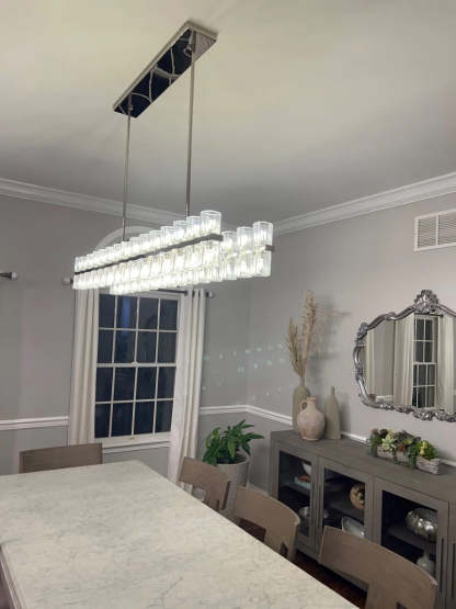 Arcachon Crystal Rectangular Chandelier48" 54" 72"
