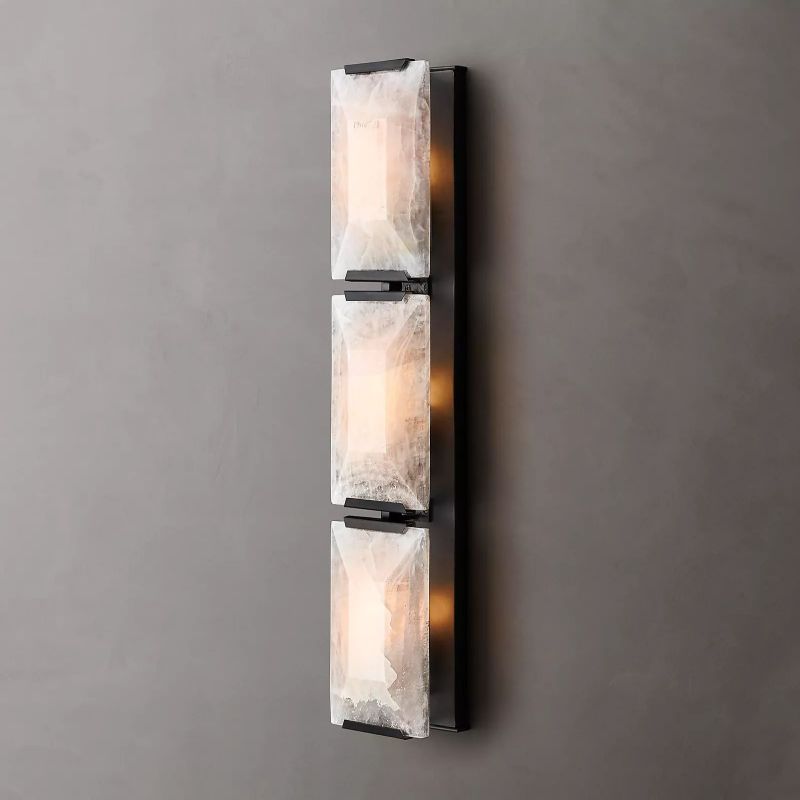 Hewson Calcite Triple Sconce-Vancei