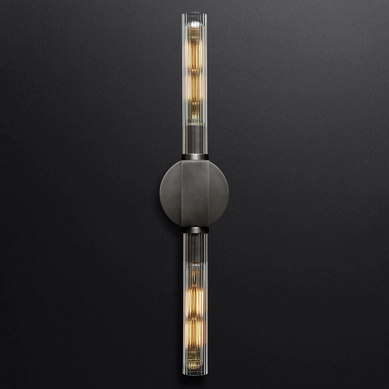 Cannel Candlestick Linear Long Sconce-Vancei