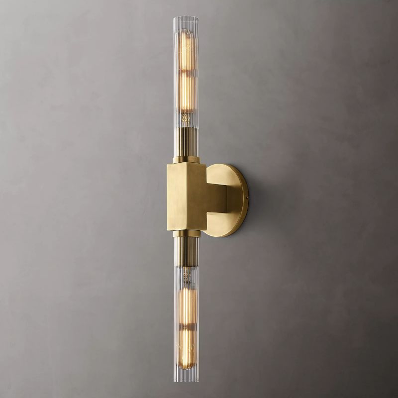 Cannel Candlestick Linear Long Sconce-Vancei