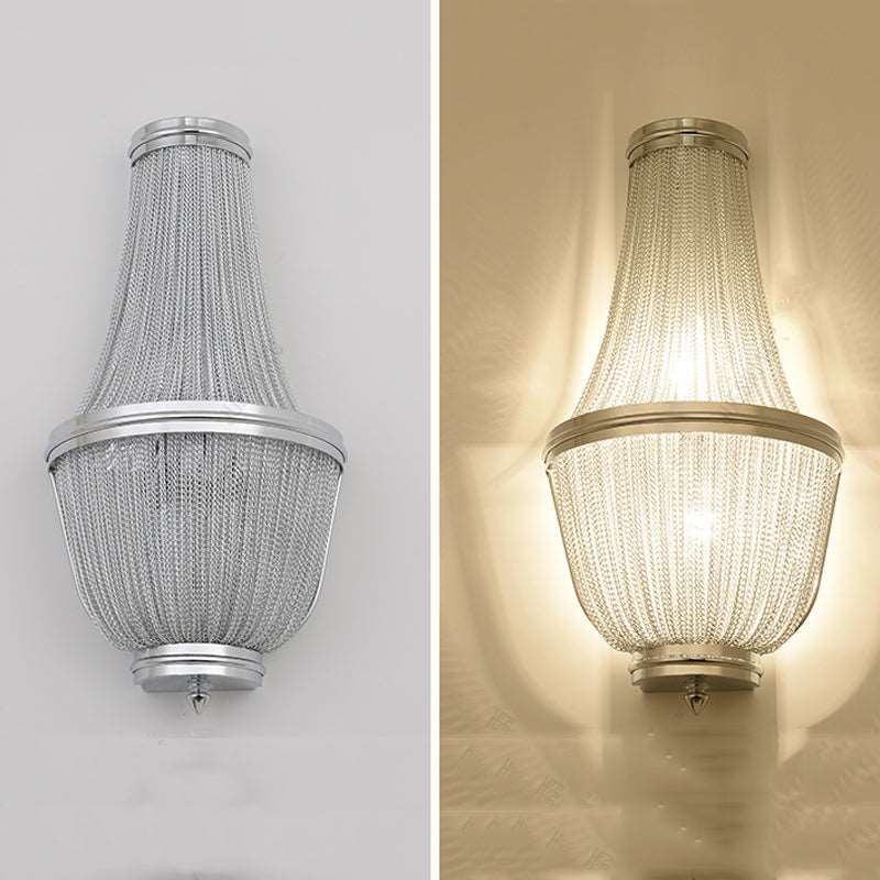 Aluminum Chain Wall Sconce forLiving Room-Vancei