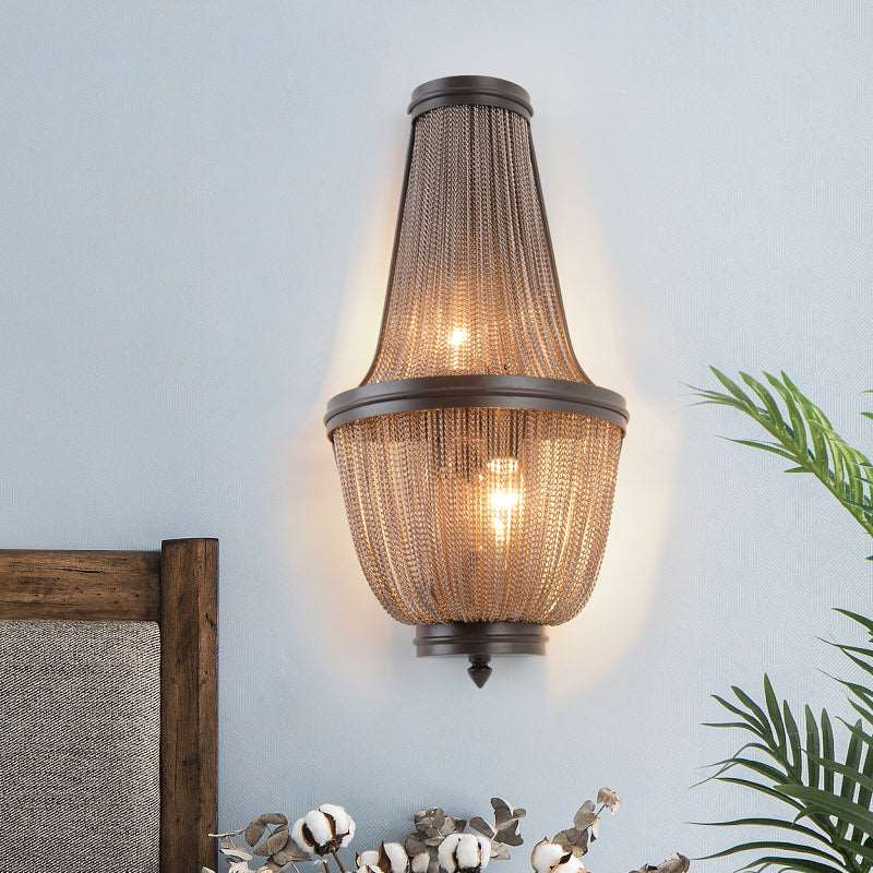 Aluminum Chain Wall Sconce forLiving Room-Vancei