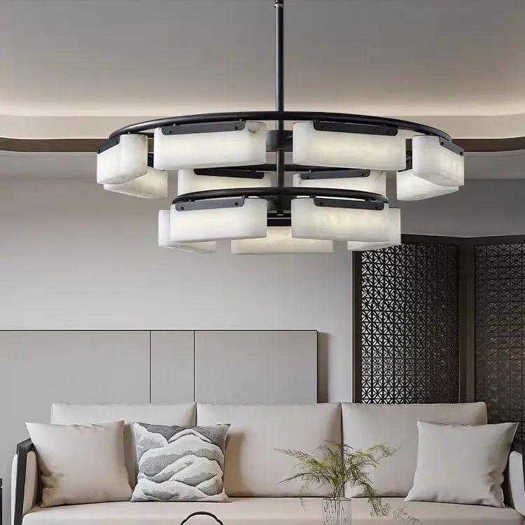 Glacera Spain Alabaster Modern Chandelier Lighting Indoor