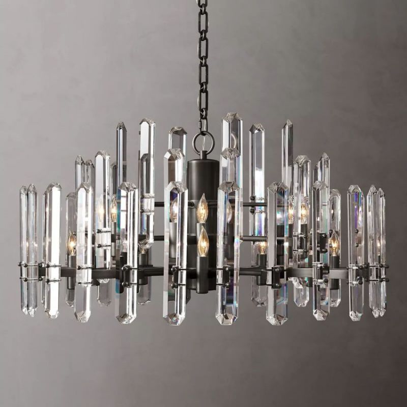 Donnington Round Chandelier 36"-Vancei