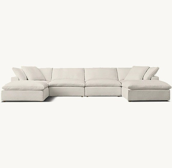 Cloud Modular 6-Piece U-Chaise Sectional-Vancei