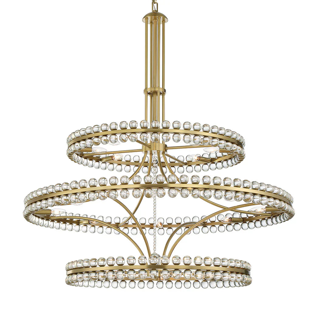 Caven 24 Light 3-Tier Chandelier 48''-Vancei