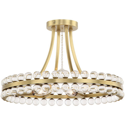 Caven 4 Light Semi Flush Ceiling Light 18''-Vancei
