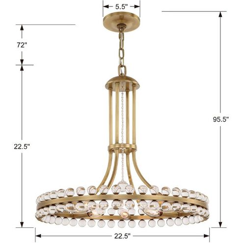 Caven 8 Light Chandelier 22''-Vancei