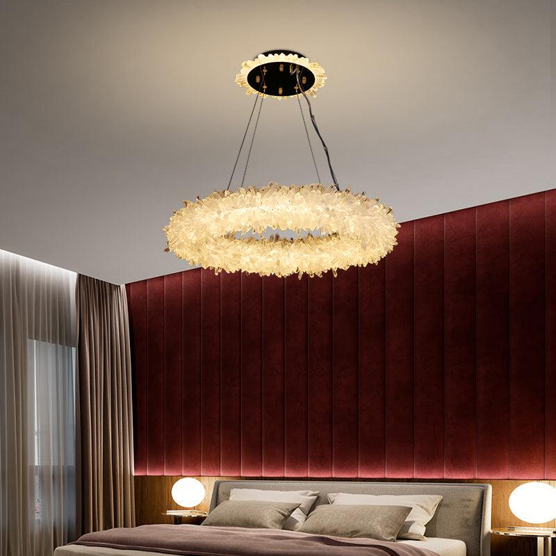 Primary Crystal Cluster Halo Modern Chandelier-Vancei