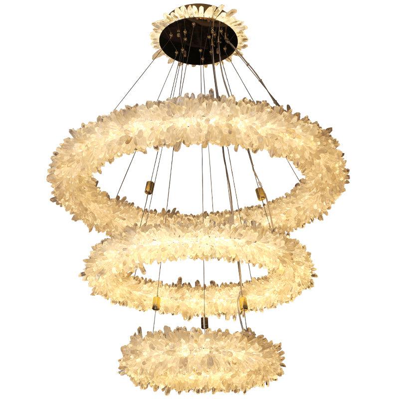 Primary Crystal Cluster Halo Modern Chandelier-Vancei