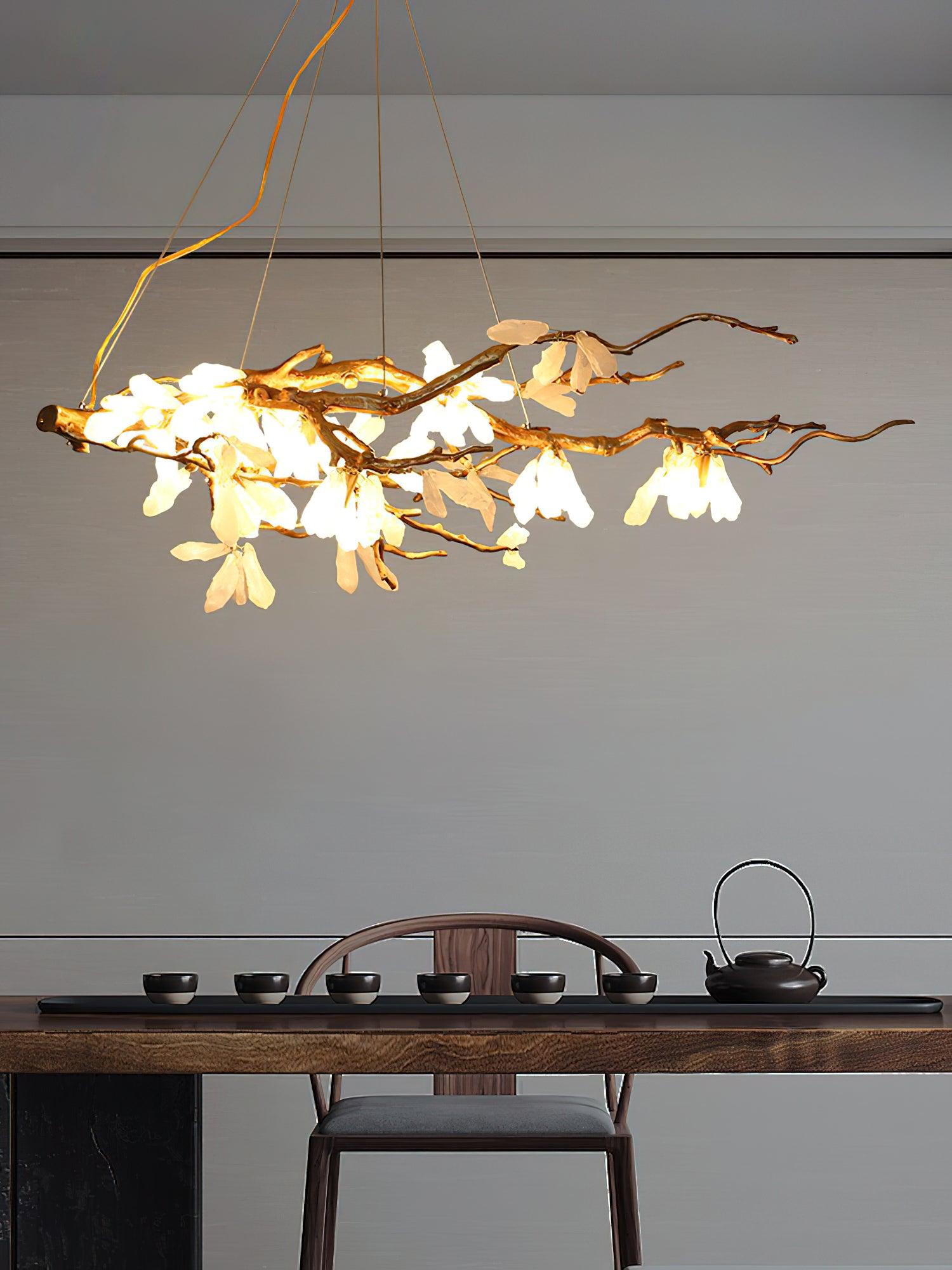 Aura Flora Natural Stone Chandelier