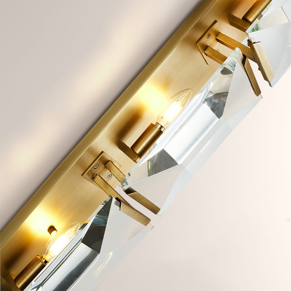 Hewson Multicurve Crystal Triple Wall Sconce-Vancei