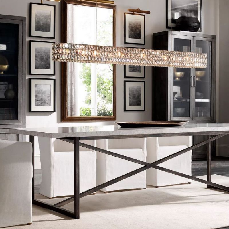 Medicis Crystal Linear Chandelier-Vancei