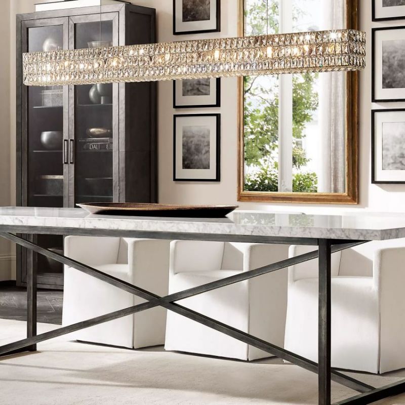 Medicis Crystal Linear Chandelier-Vancei