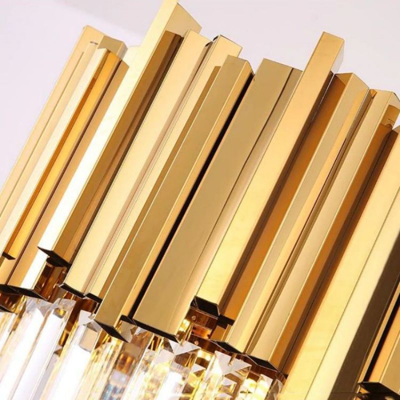 Bourbons Felipe Crystal Oval Chandelier-Vancei