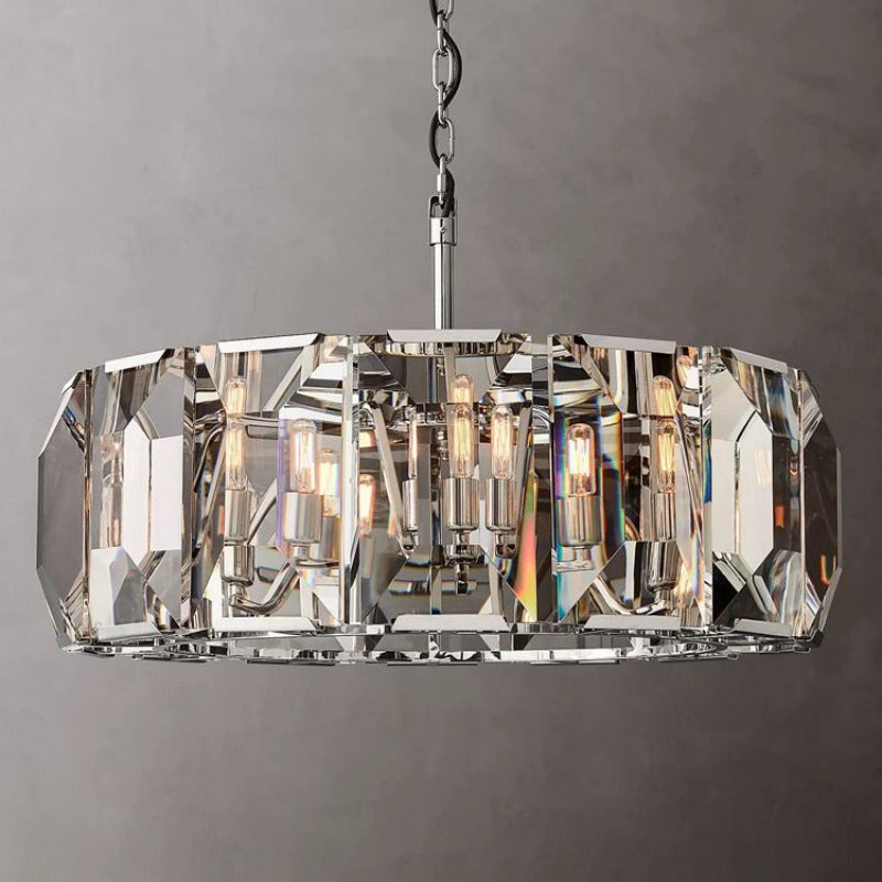 Hewson Multicurve Crystal Round Chandelier 31“-Vancei