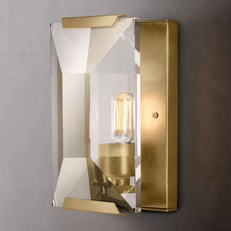 Hewson Multicurve Crystal Wall Sconce-Vancei
