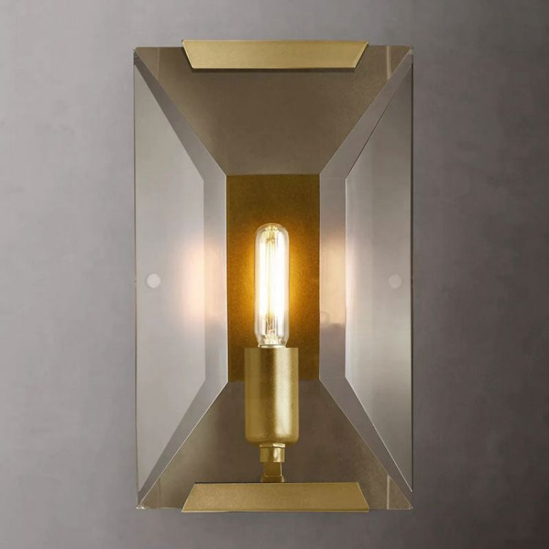 Hewson Multicurve Crystal Wall Sconce-Vancei