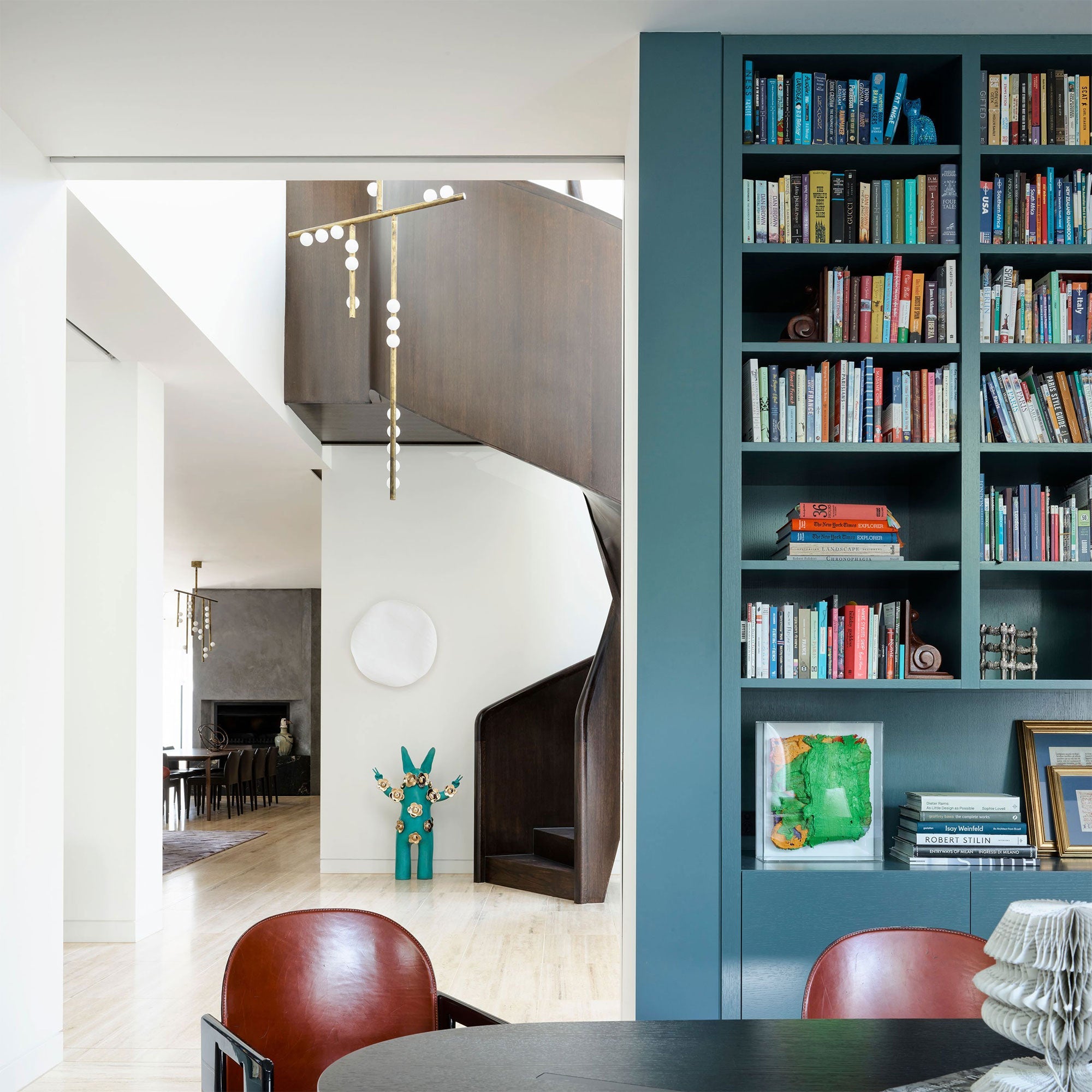 Brass Glass Drop Chandelier-Vancei