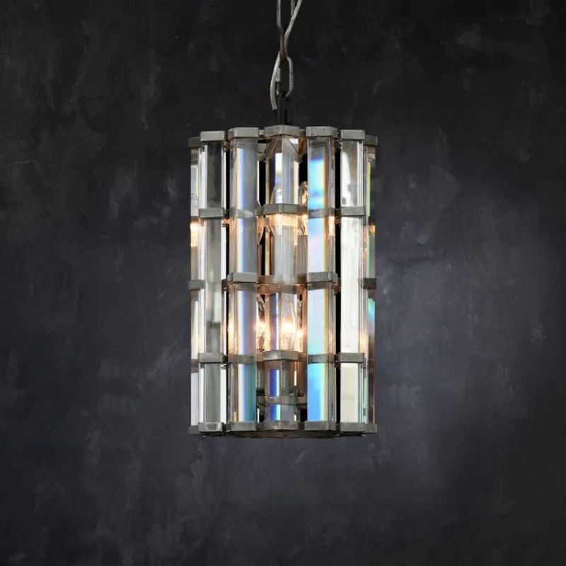 Dora Glass Round Pendant Chandelier-Vancei