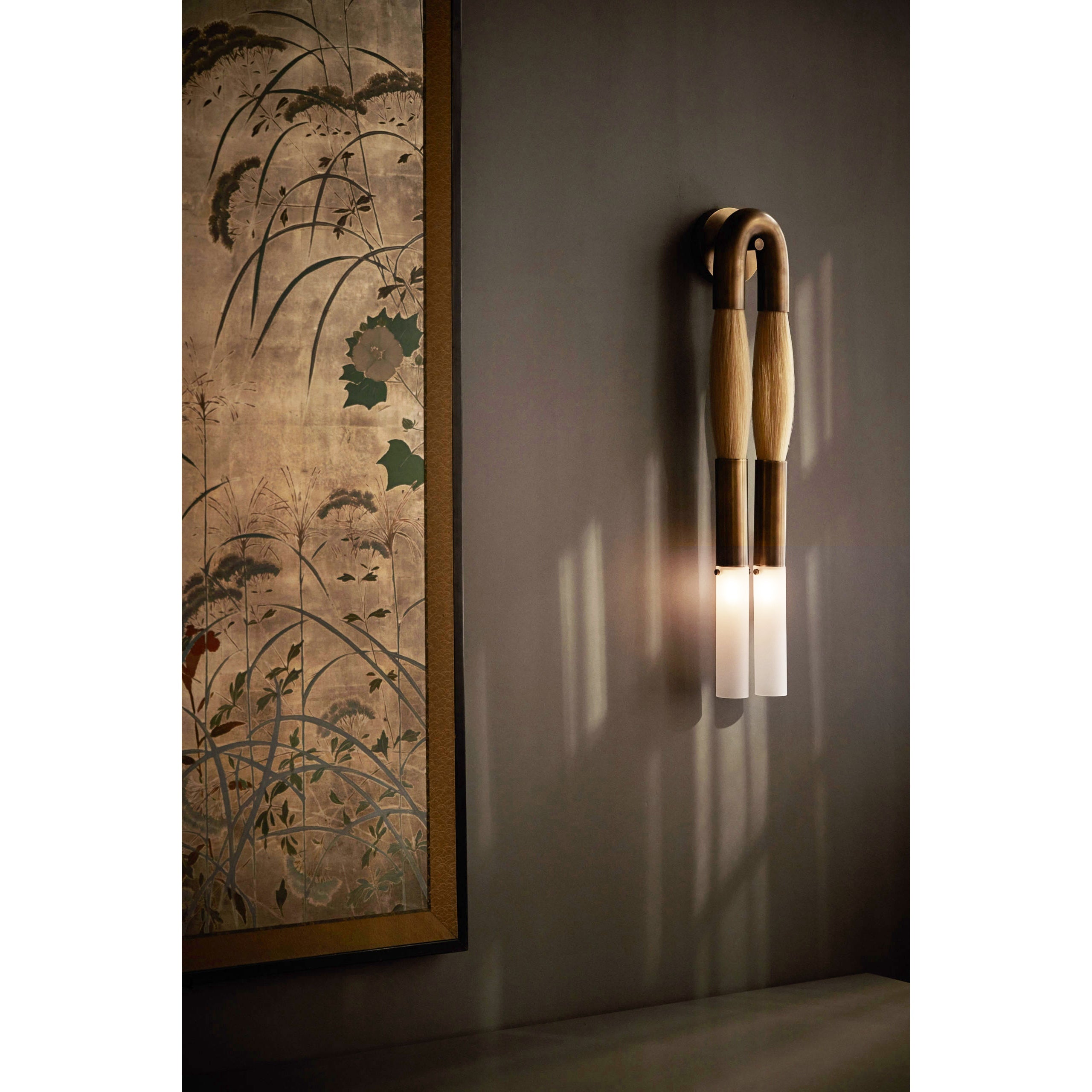 Antonia Horsehair Double Sconce