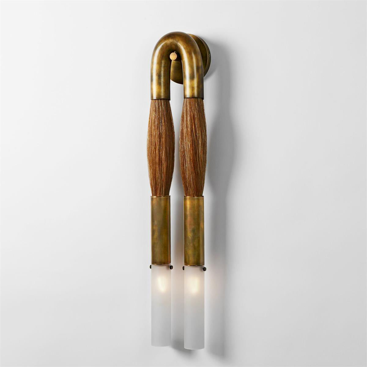 Antonia Horsehair Double Sconce