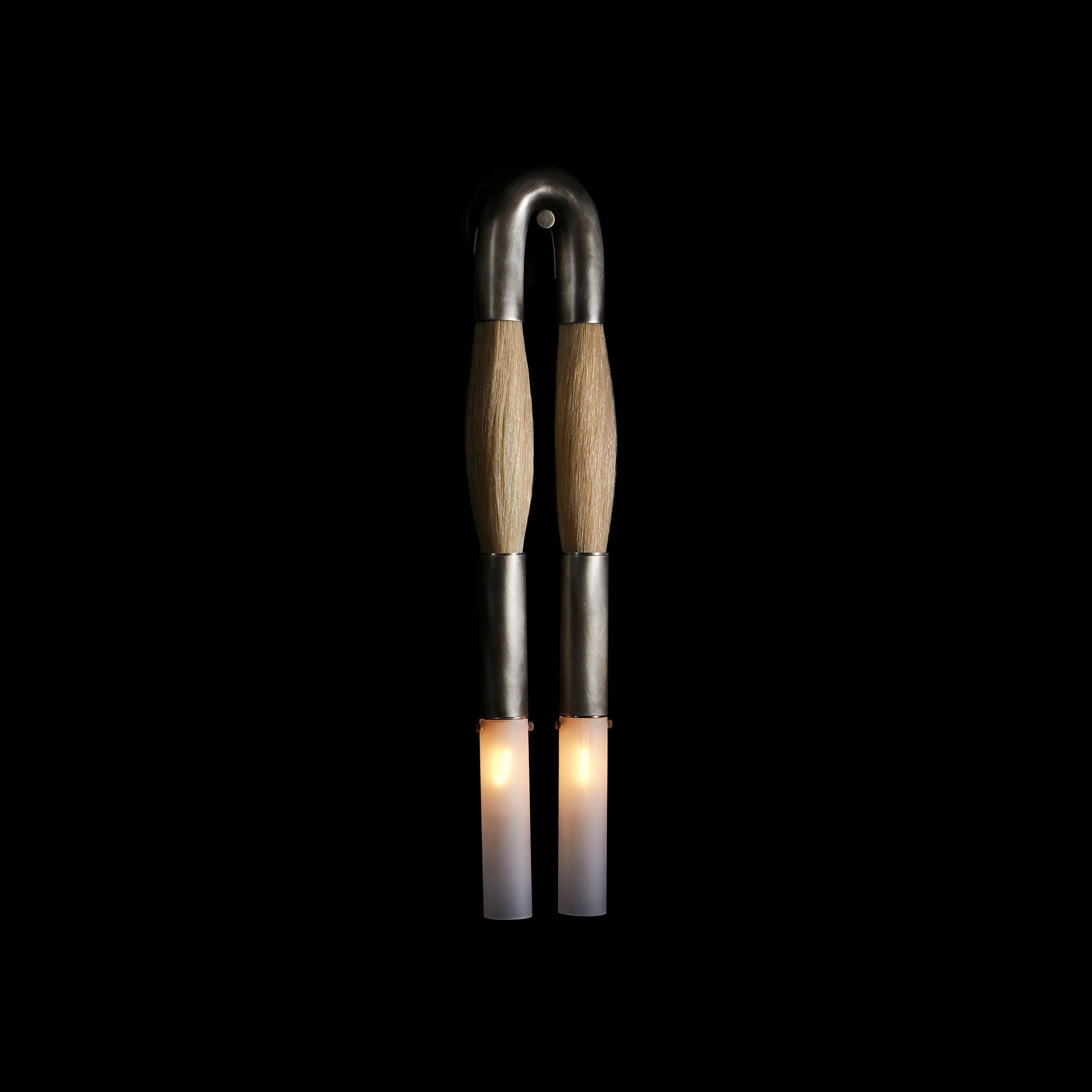 Antonia Horsehair Double Sconce