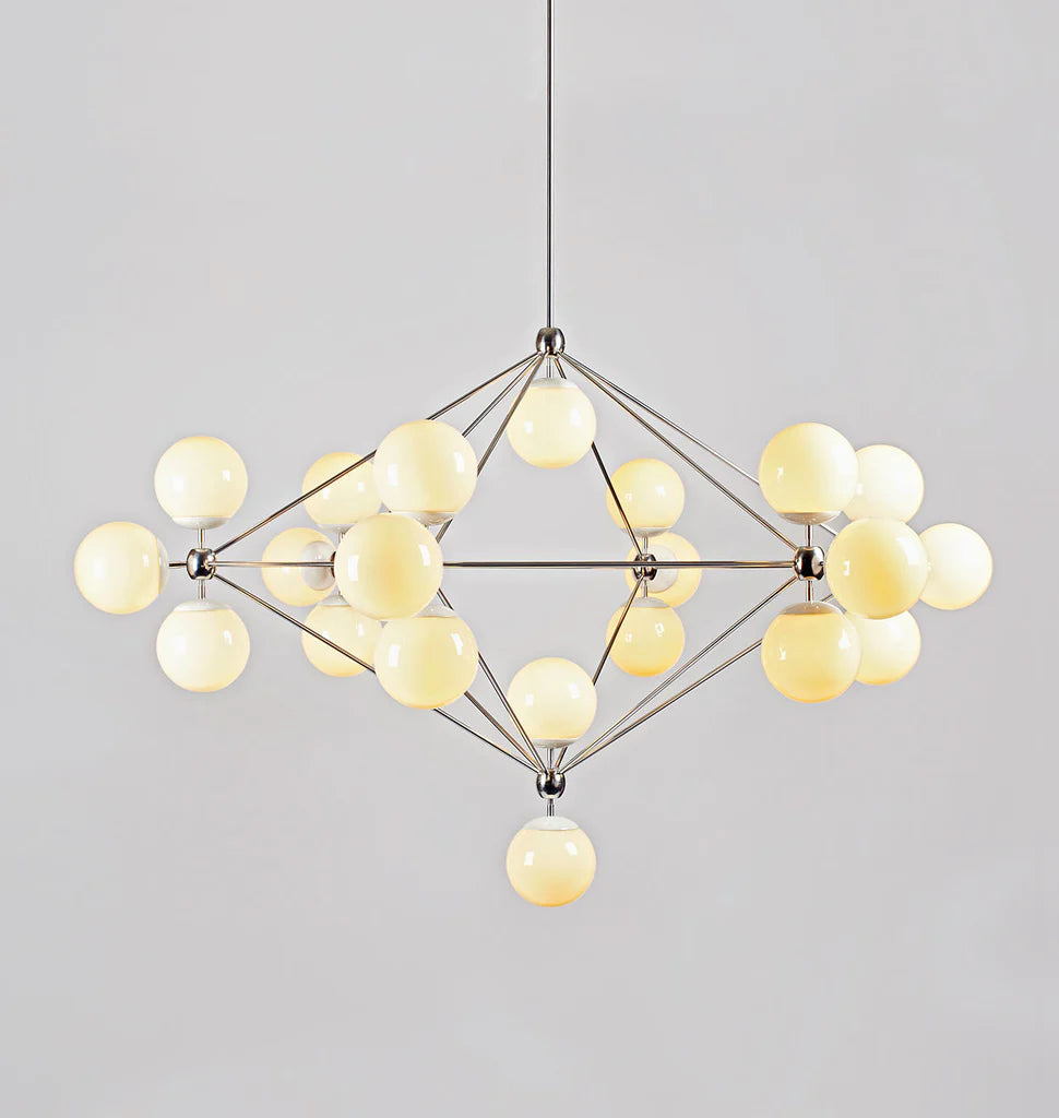 Modo Chandelier - 6 Sided, 21 Globes
