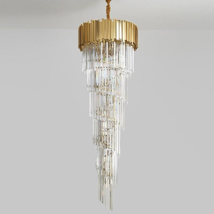 Elian Gillani 2-Story Crystal Chandelier-Vancei