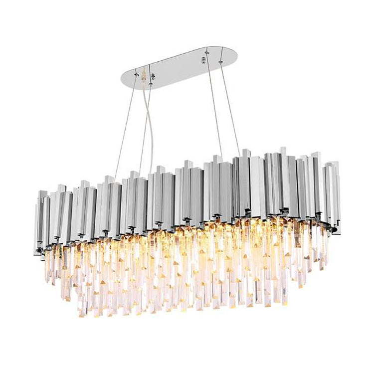 Elian Oval Crystal Chandelier-Vancei