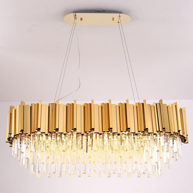 Elian Oval Crystal Chandelier-Vancei