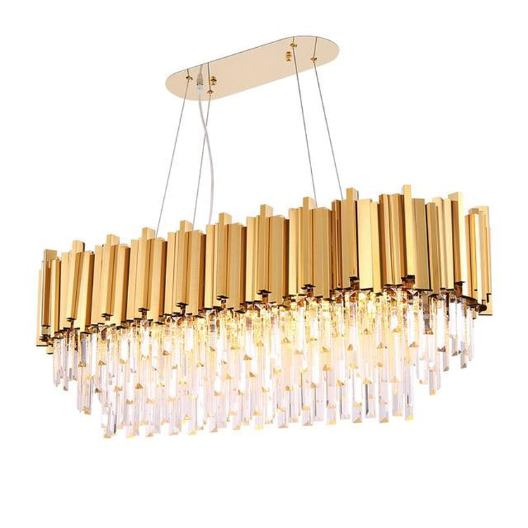 Elian Oval Crystal Chandelier-Vancei