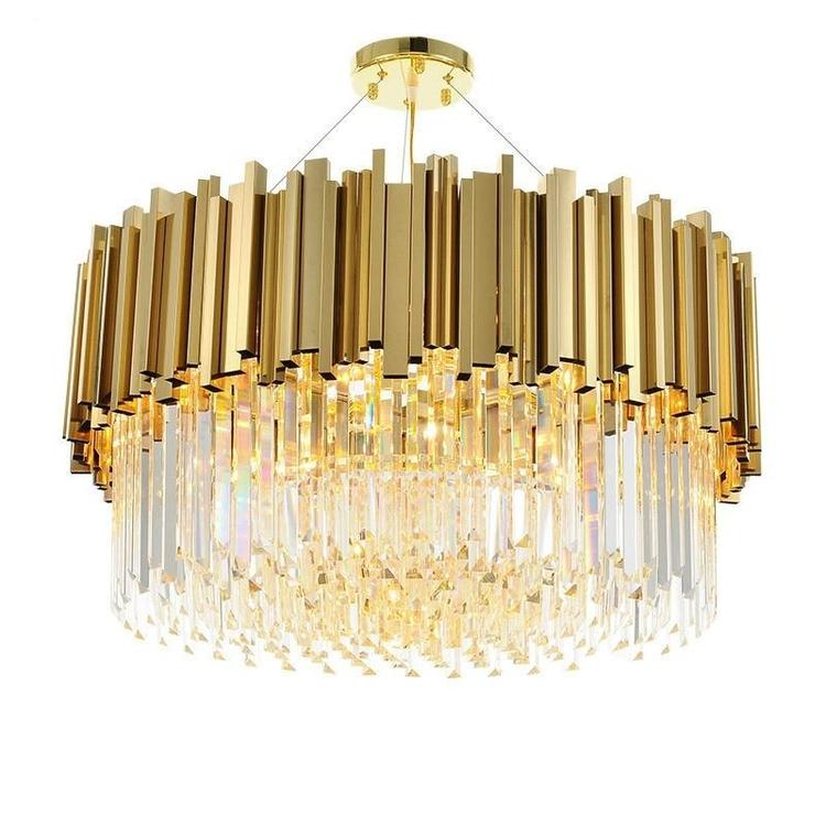 Elian Round Crystal Chandelier-Vancei