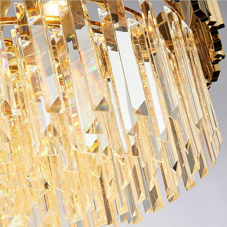 Elian Round Crystal Chandelier-Vancei