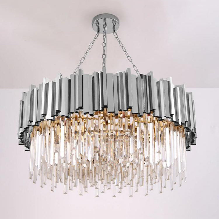 Elian Round Crystal Chandelier-Vancei